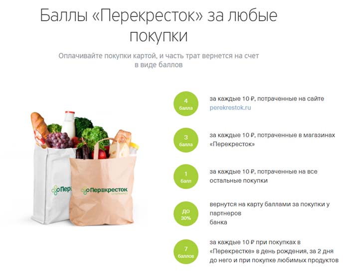 Баллы за любые покупки