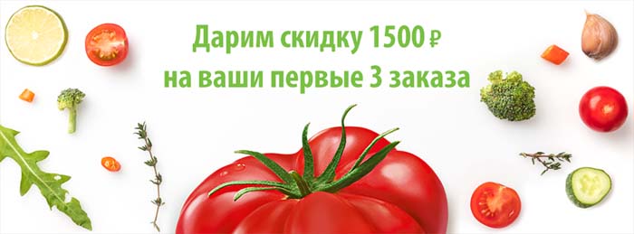 Дарим скидку на 1500 рублей на Ваши первые три заказа
