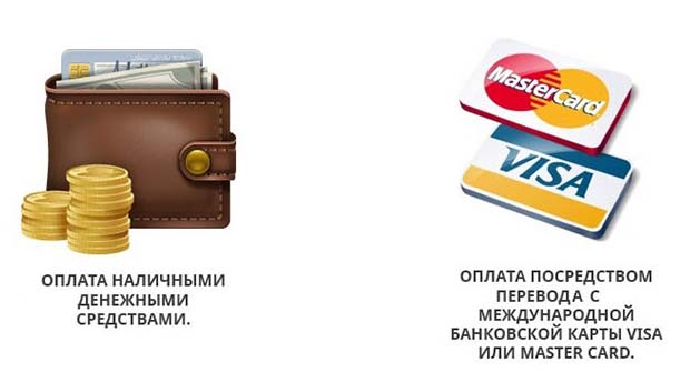 Способы оплаты