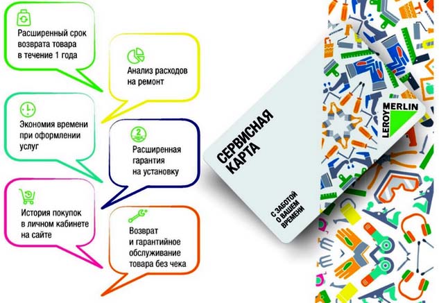 Что дает сервисная карта Леруа Мерлен